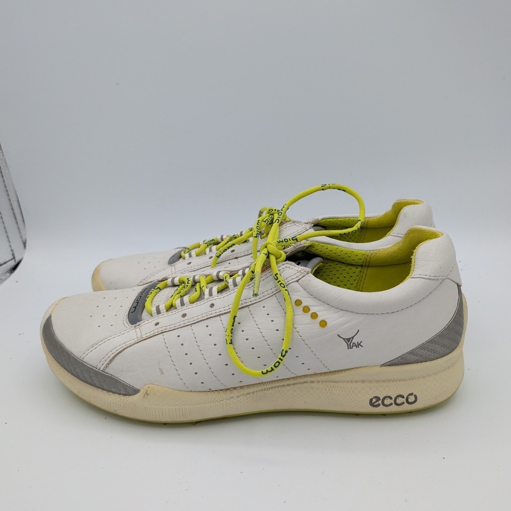 ECCO Biom Natural Motion White Yak Leather Spikeless Golf Shoes Womens 39 8-8.5 - Picture 2 of 8